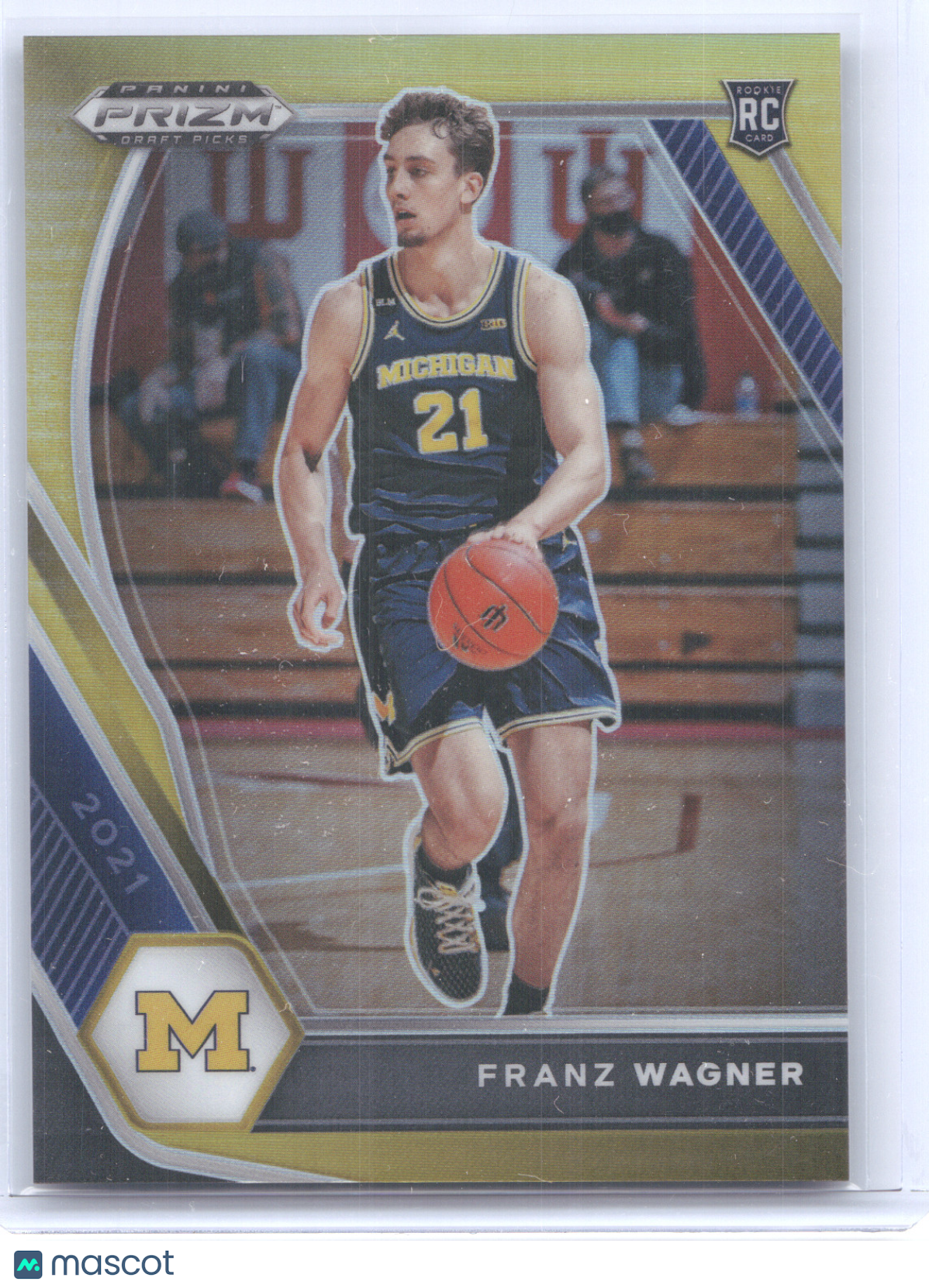 2021 Panini Prizm Draft Picks Franz Wagner #9 Gold 08/10 RC