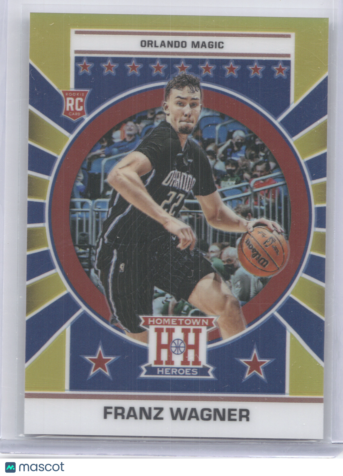 2021 Panini Chronicles Prizm Hometown Heroes Franz Wagner #652 Gold 06/10 RC