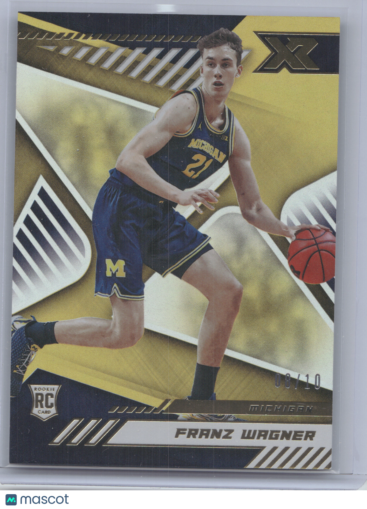 2021 Panini Chronicles XR Draft Picks Franz Wagner #169 Gold 08/10 RC