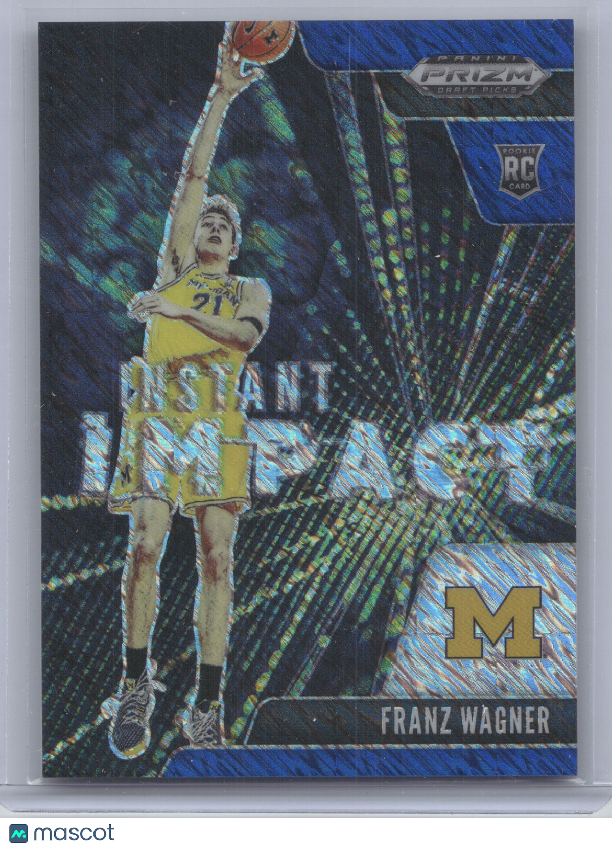 2021 Panini Prizm Draft Picks Instant Impact Franz Wagner #7 Blue Shimmer 04/13