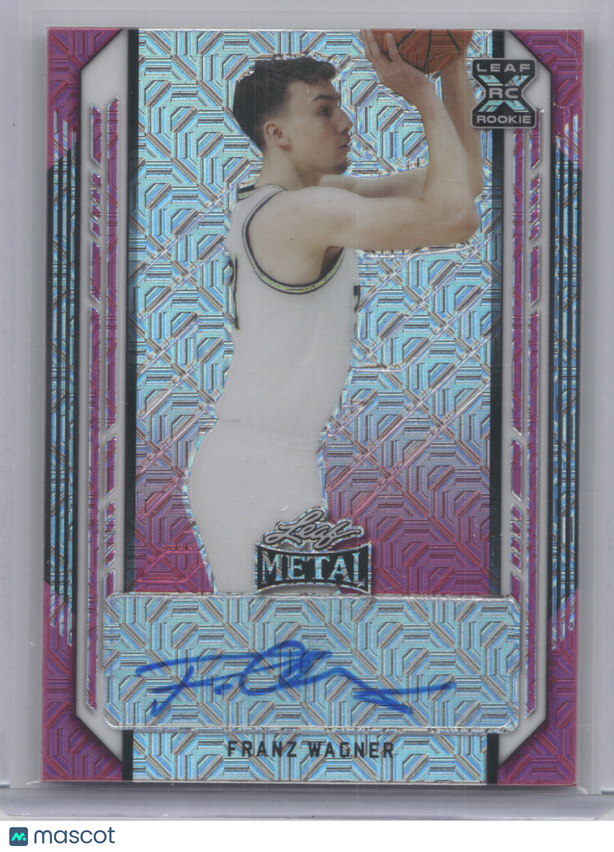 2021 Leaf Metal Basketball Franz Wagner #BA-FW1 Pink Mojo RC 7/10