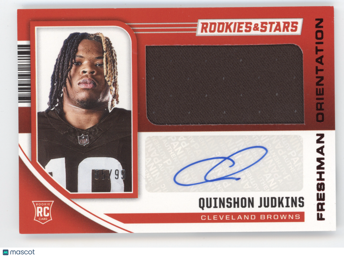 2025 Panini Rookies & Stars Freshman Orientation Quinshon Judkins #QJS Red 85/99