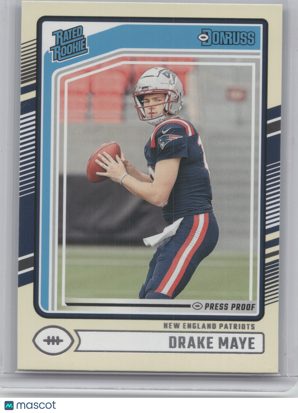 2024 Panini Donruss Rated Rookie Drake Maye #379 Press Proof