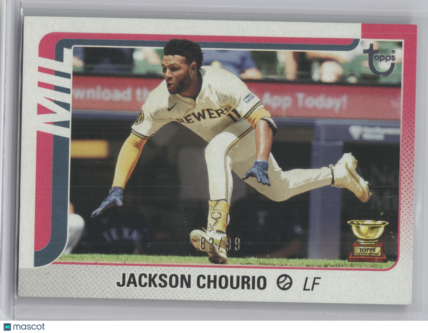 2025 Topps Series Two Jackson Chourio #376 Vintage Stock 83/99