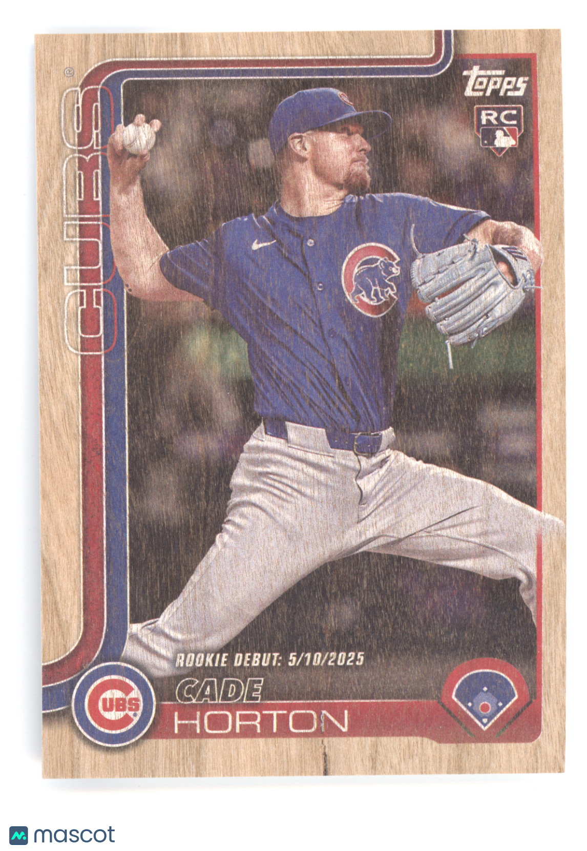 2025 Topps Update Series Cade Horton #US214 Wood 07/25 RC
