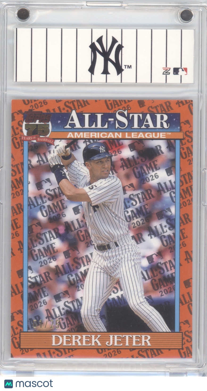 2026 Topps 1991 All-Stars Derek Jeter #91AS-32 Orange All-Star Game 01/25