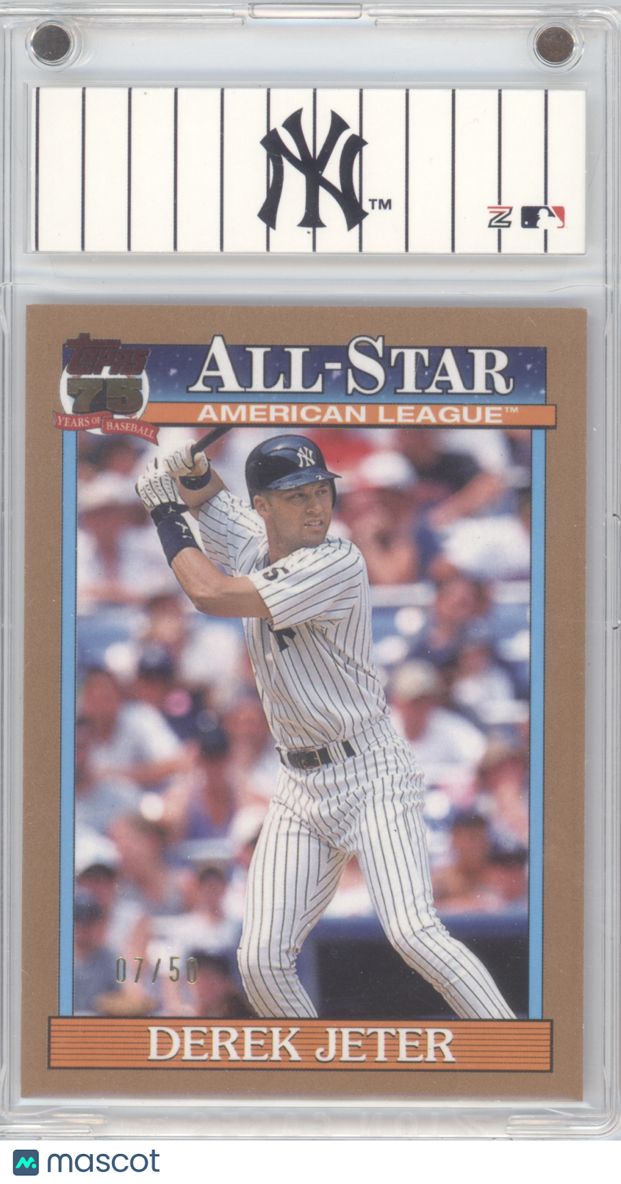 2026 Topps 1991 All-Star Derek Jeter #91AS-32 Gold 07/50