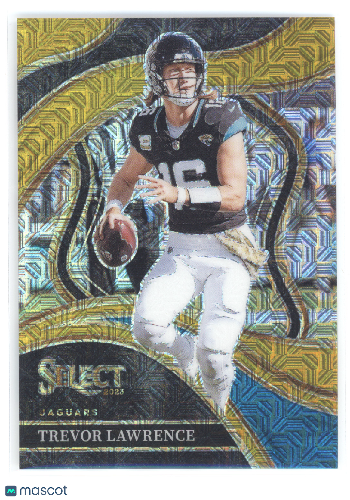 2023 Panini Select Prizm Trevor Lawrence #212 Gold Mojo 04/10