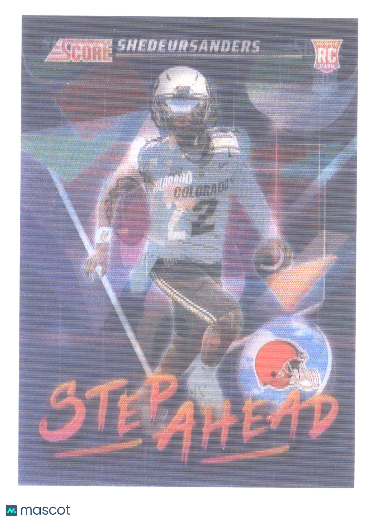 2025 Panini Score Football Step Ahead Shedeur Sanders #SA-SSS RC