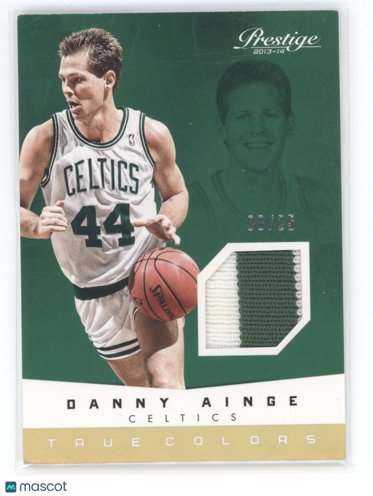 2013 Panini Prestige True Colors Danny Ainge #29 Prime 08/25 Game-worn Material
