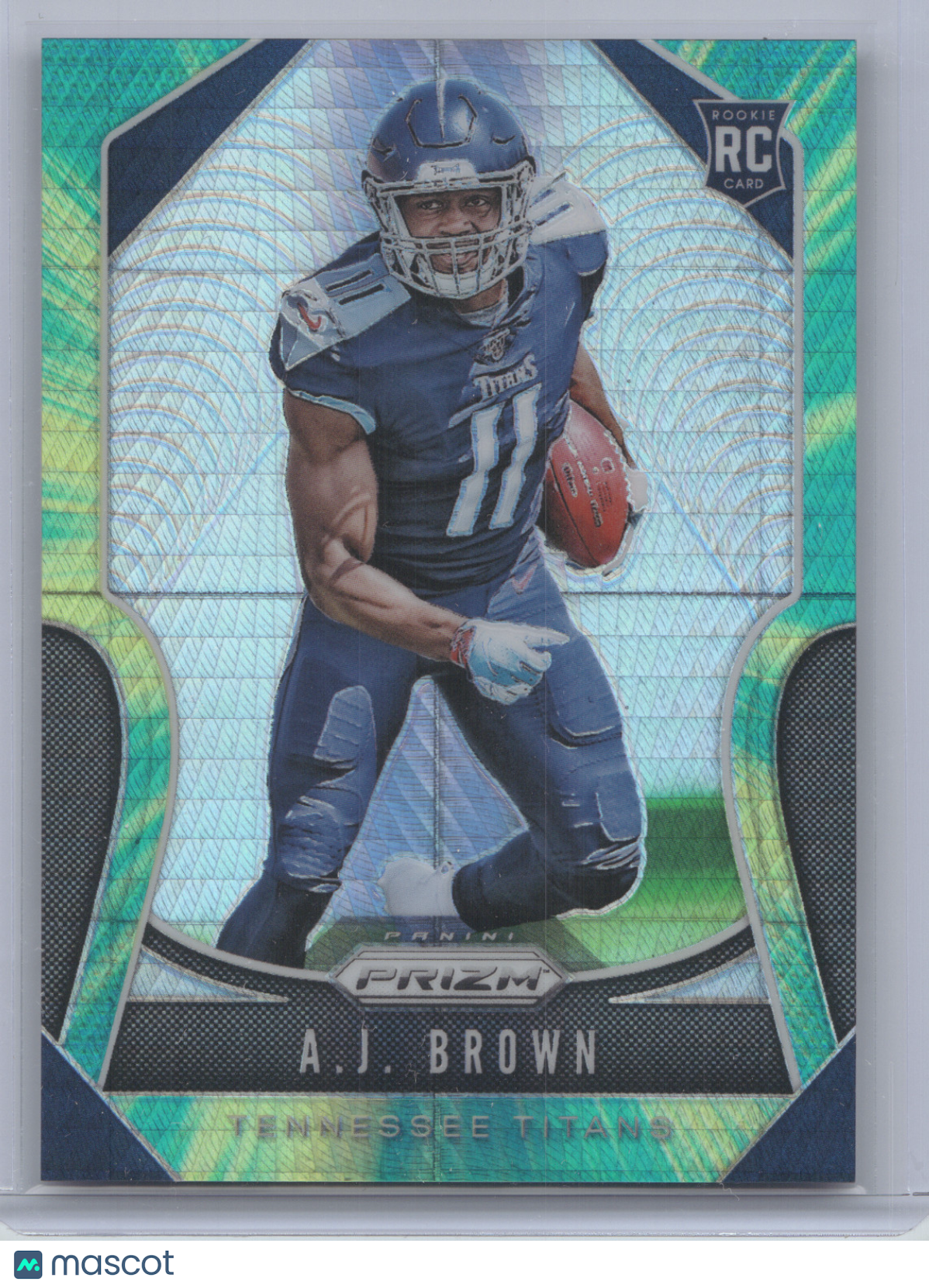 2019 Panini Prizm A.J. Brown #344 Green Wave 067/175 RC