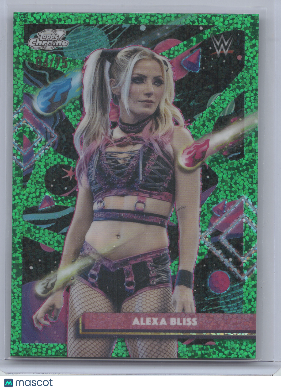 2026 Topps Cosmic Chrome WWE Alexa Bliss #150 Green Space Dust