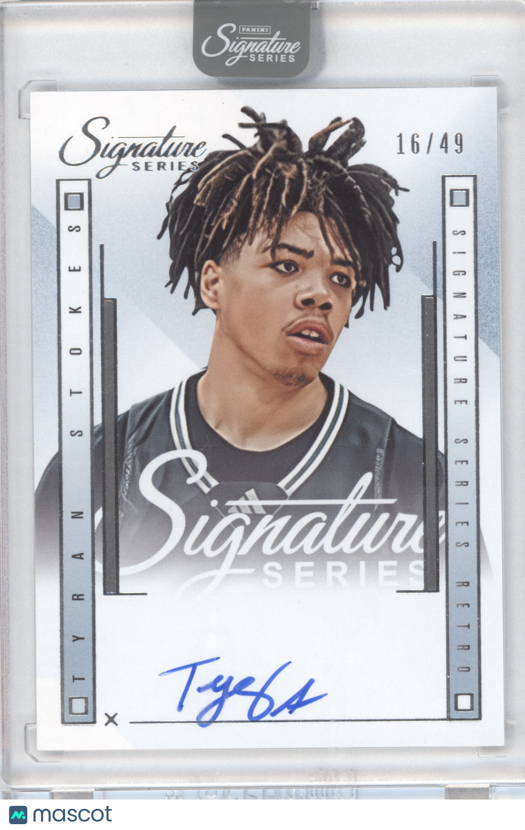2025 Panini Signature Series Retro Basketball Tyran Stokes #SSR-TSK 16/49