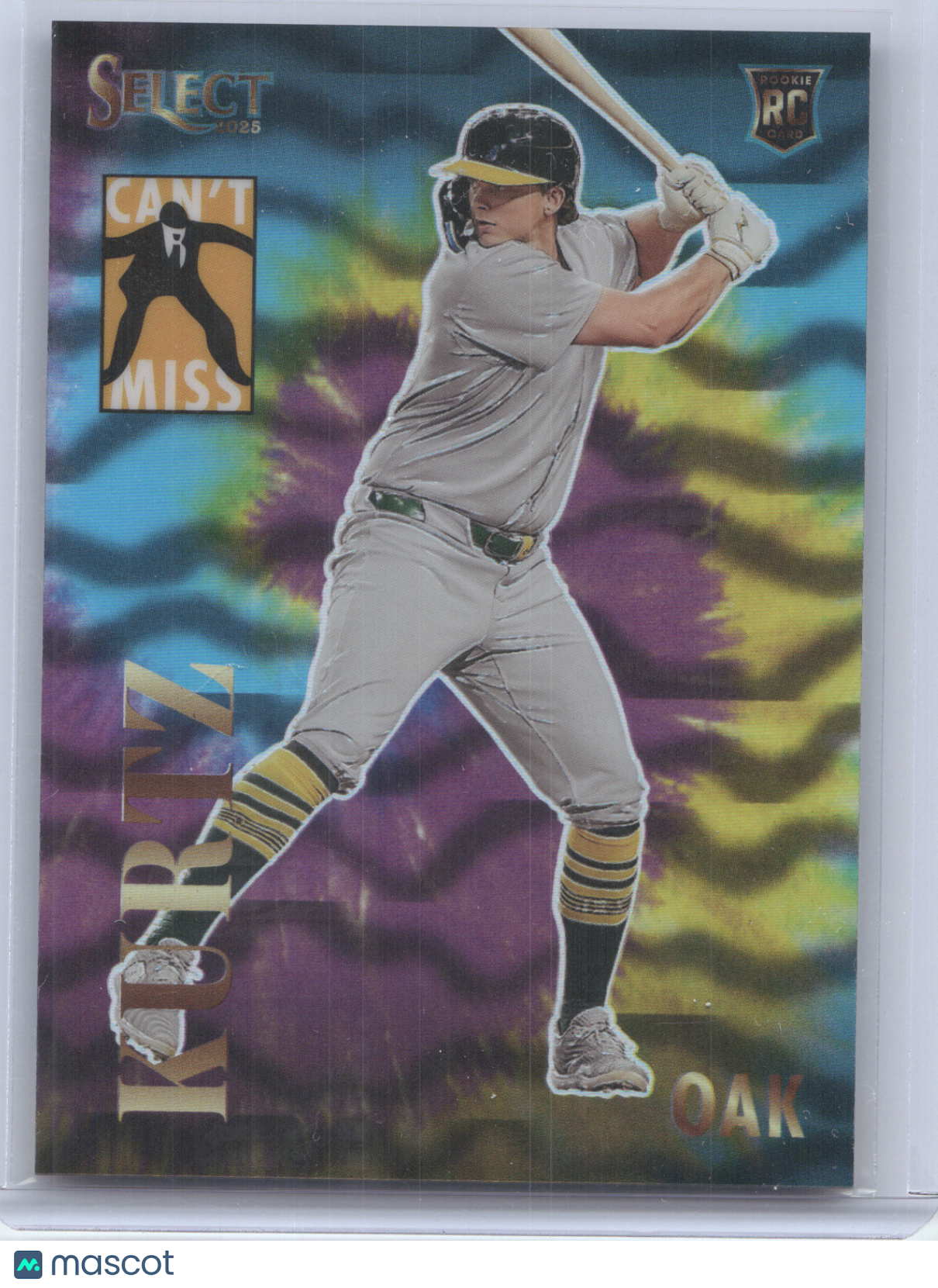 2025 Panini Select Can't Miss Nick Kurtz #10 Tie-Dye RC 01/25