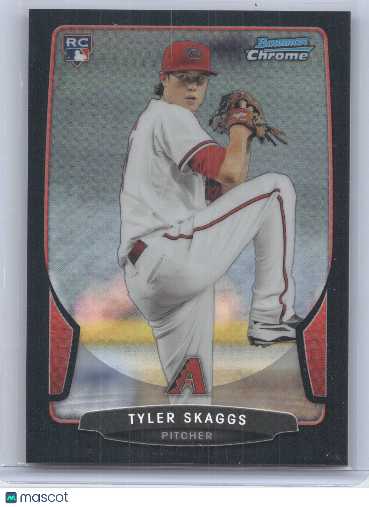 2013 Bowman Chrome Tyler Skaggs #188 Black Refractor 03/15 RC