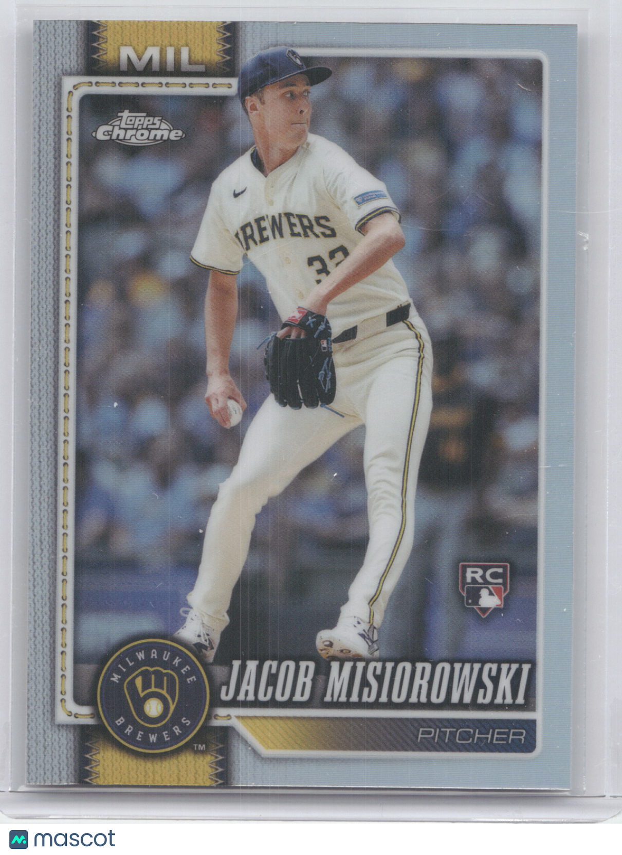 2026 Topps Chrome Jacob Misiorowski #196 Refractor RC