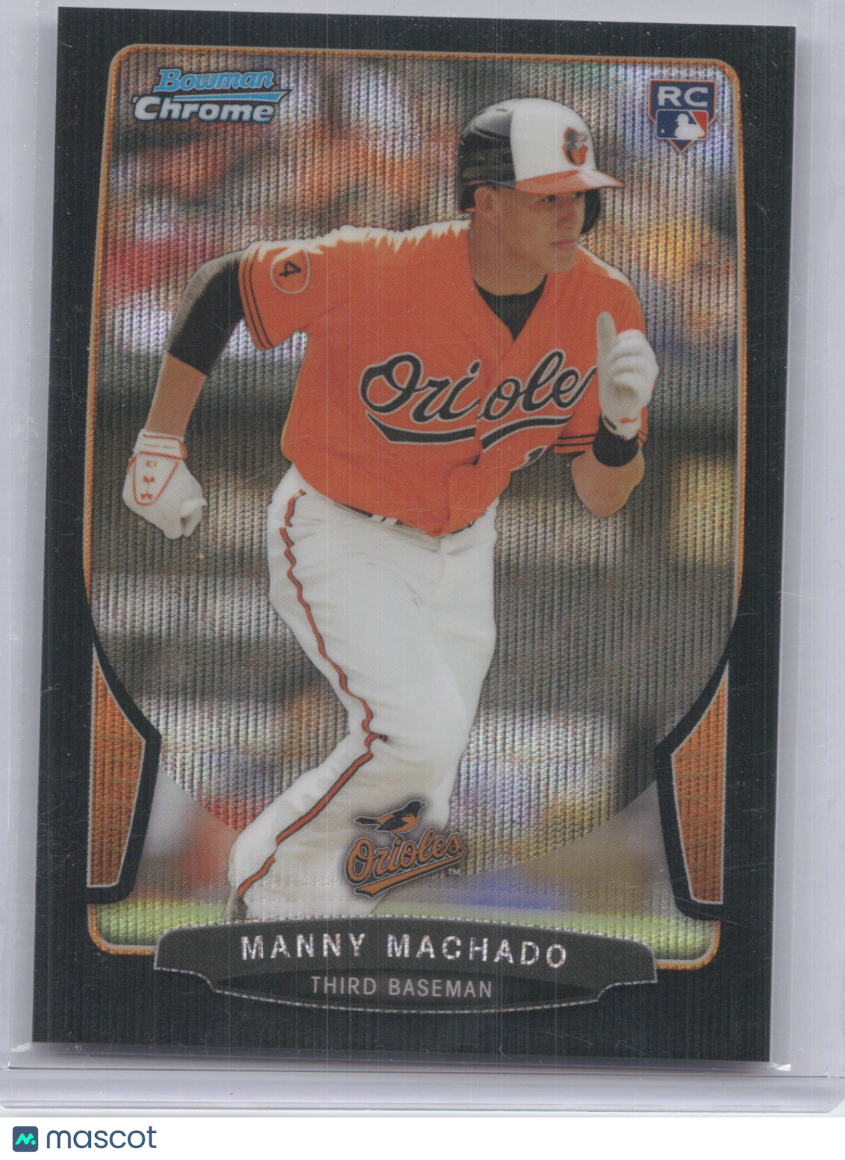 2013 Bowman Chrome Manny Machado #4 Refractor RC