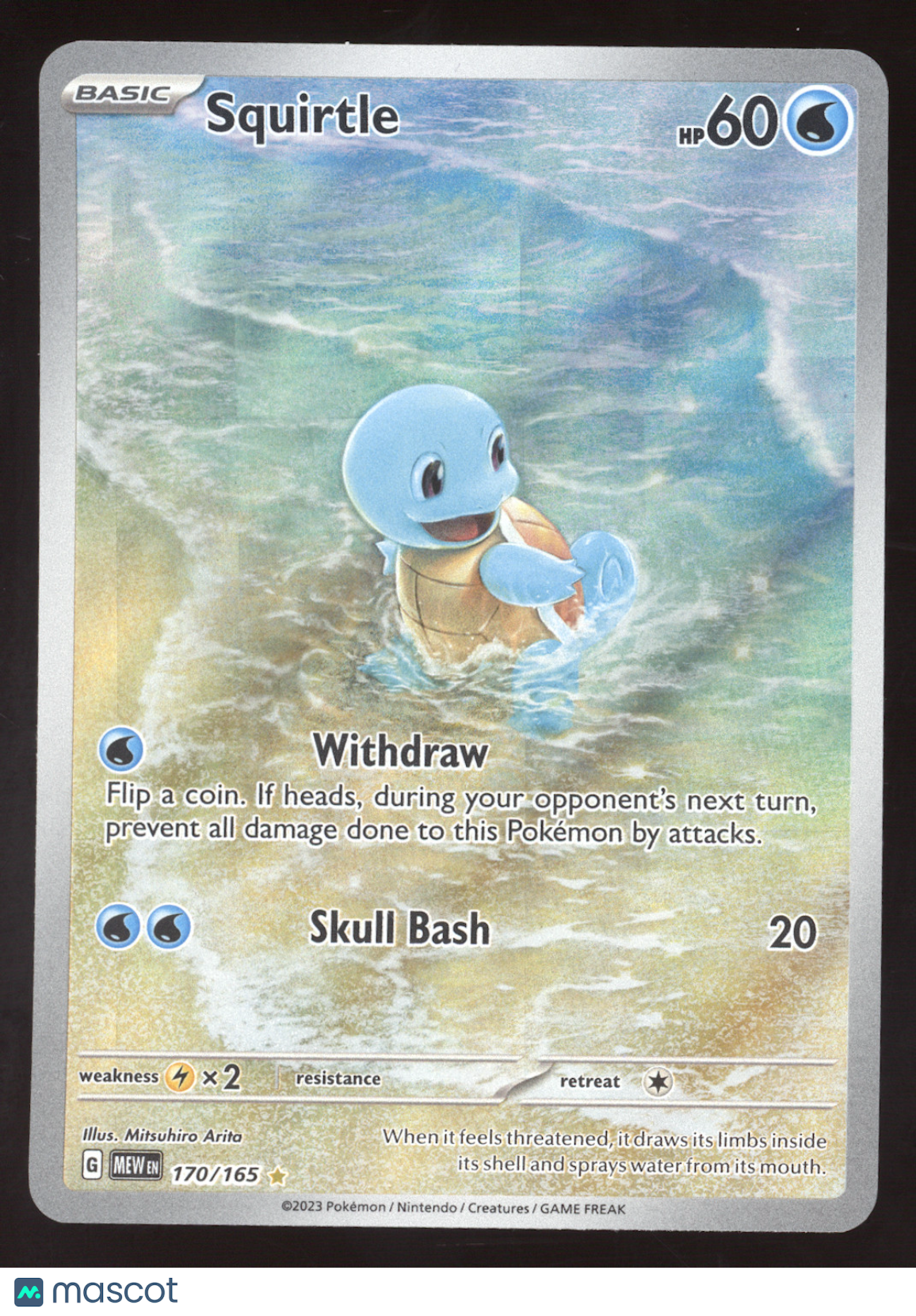 2023 Scarlet & Violet 151 Squirtle Secret Rare #170/165