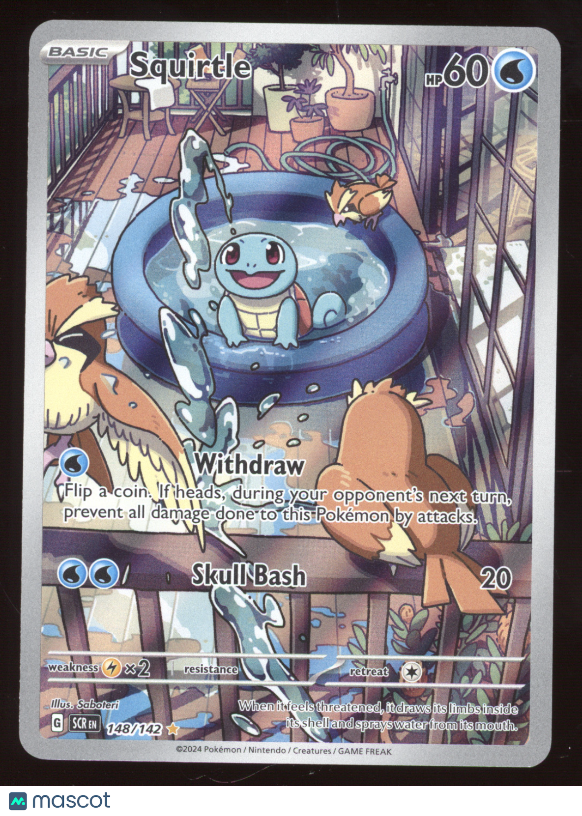 2024 Stellar Crown Squirtle Secret Rare #148/142