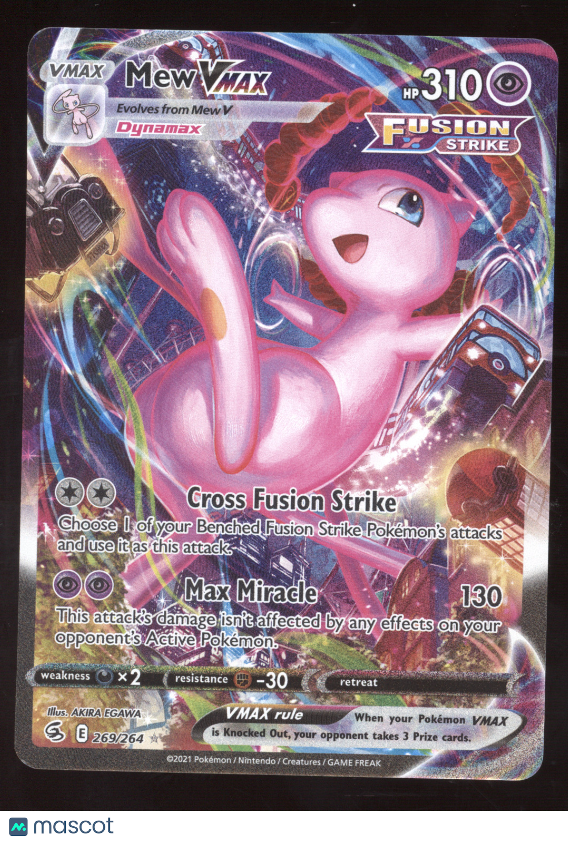 2022 Fusion Strike Mew VMAX Secret Rare #269/264