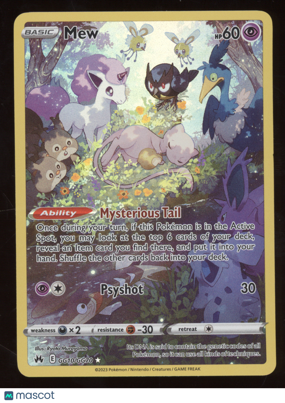 2023 Crown Zenith Mew Holo Rare #GG10/GG70