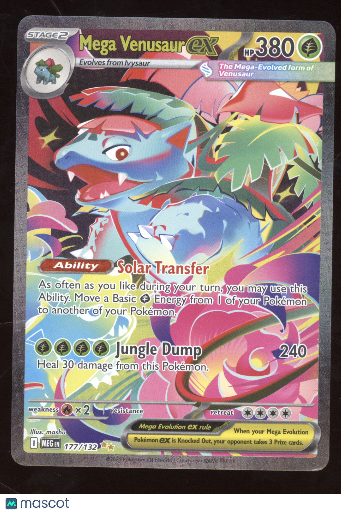 2025 Mega Evolution Mega Venusaur ex Secret Rare #177/132