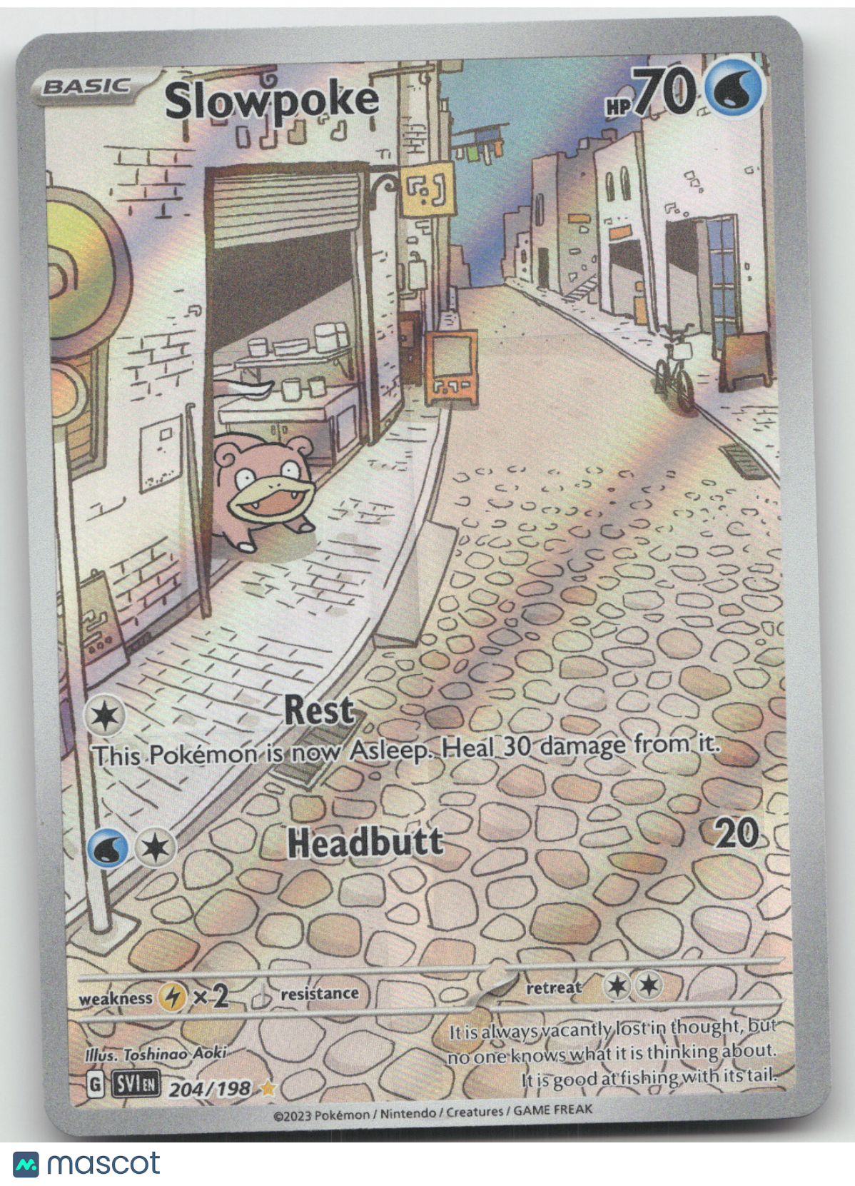 2023 Scarlet & Violet Slowpoke Secret Rare #204/198