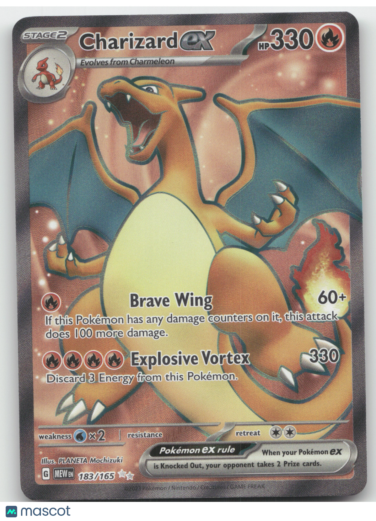 2023 Scarlet & Violet 151 Charizard ex Secret Rare #183/165