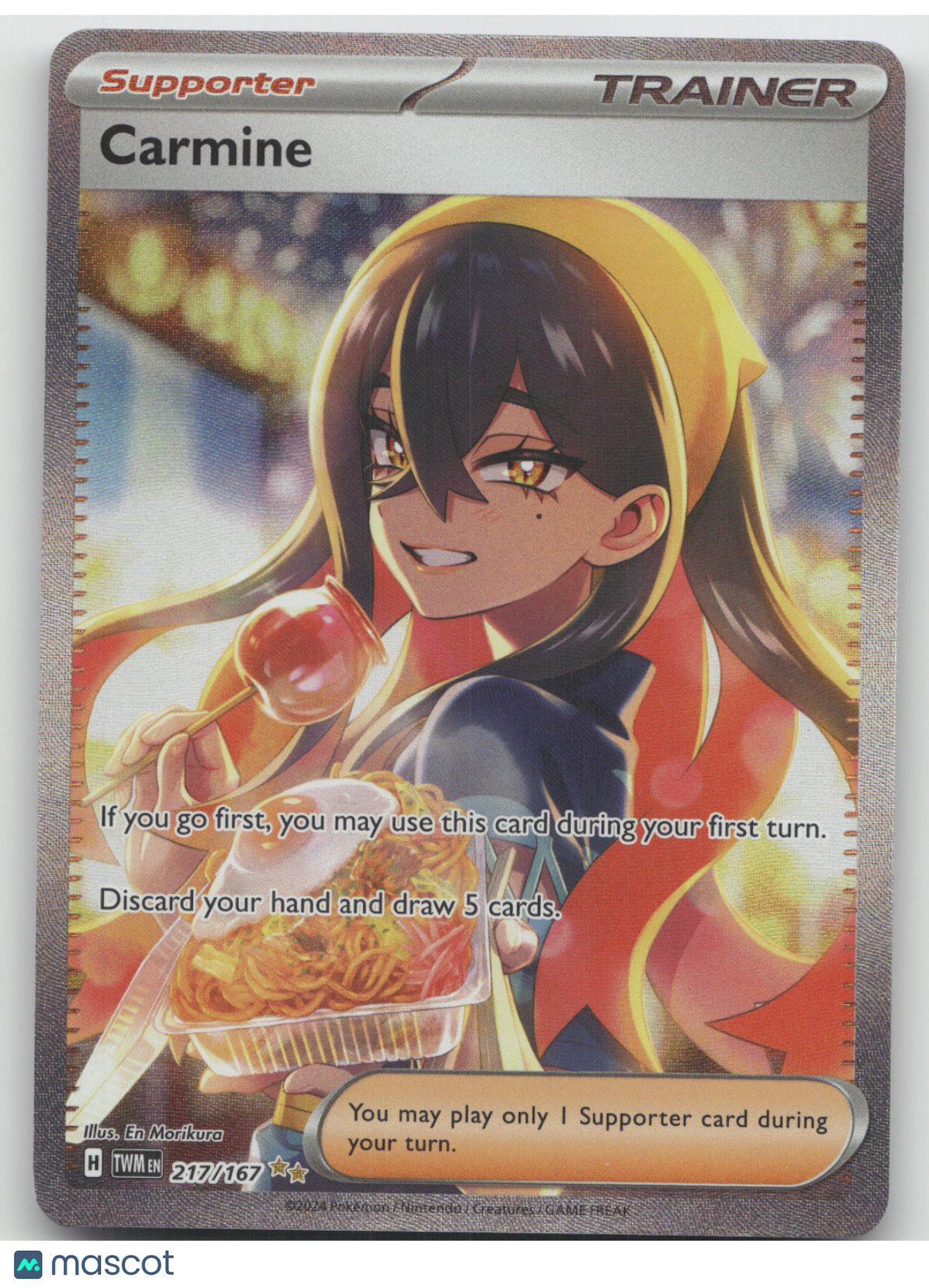 2024 Twilight Masquerade Carmine Holo Secret Rare #217/167