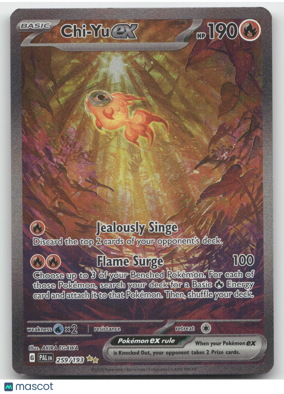 2023 Paldea Evolved Chi-Yu ex Secret Rare #259/193