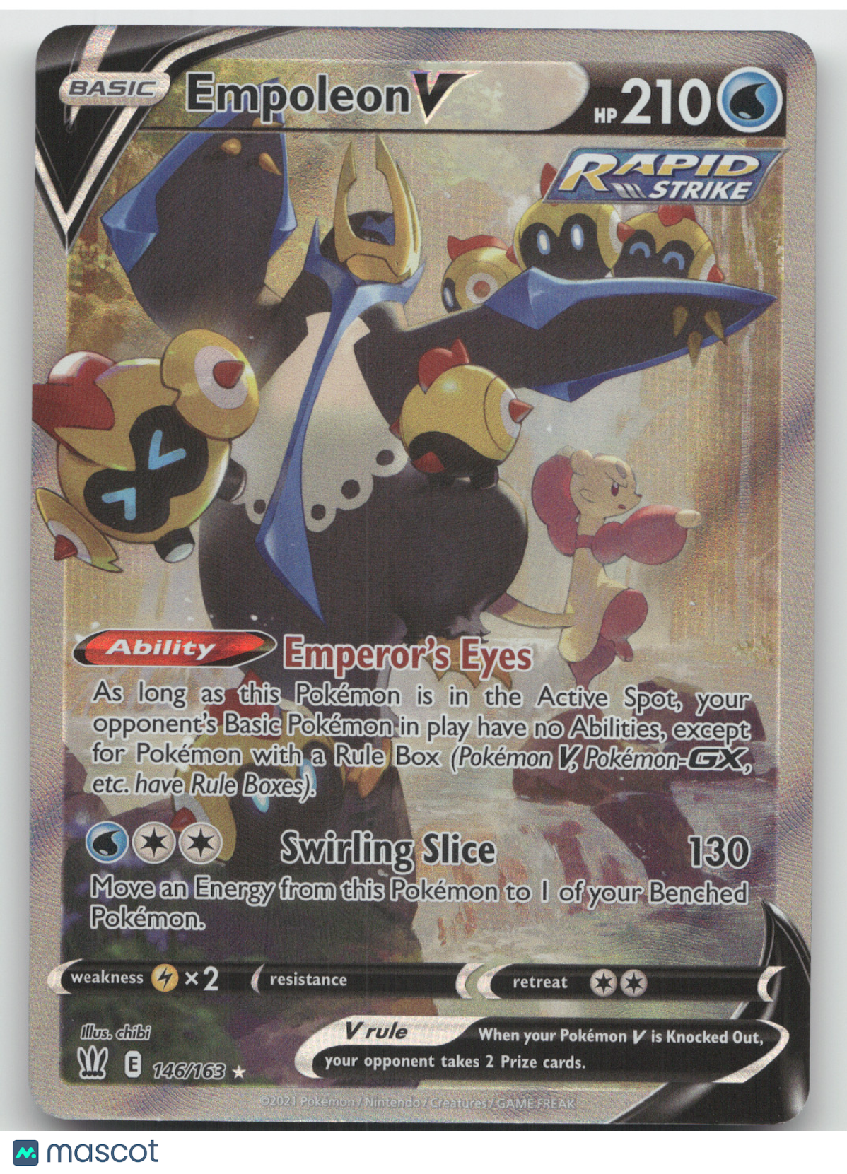 2021 Battle Styles Empoleon V Rare Ultra #146/163