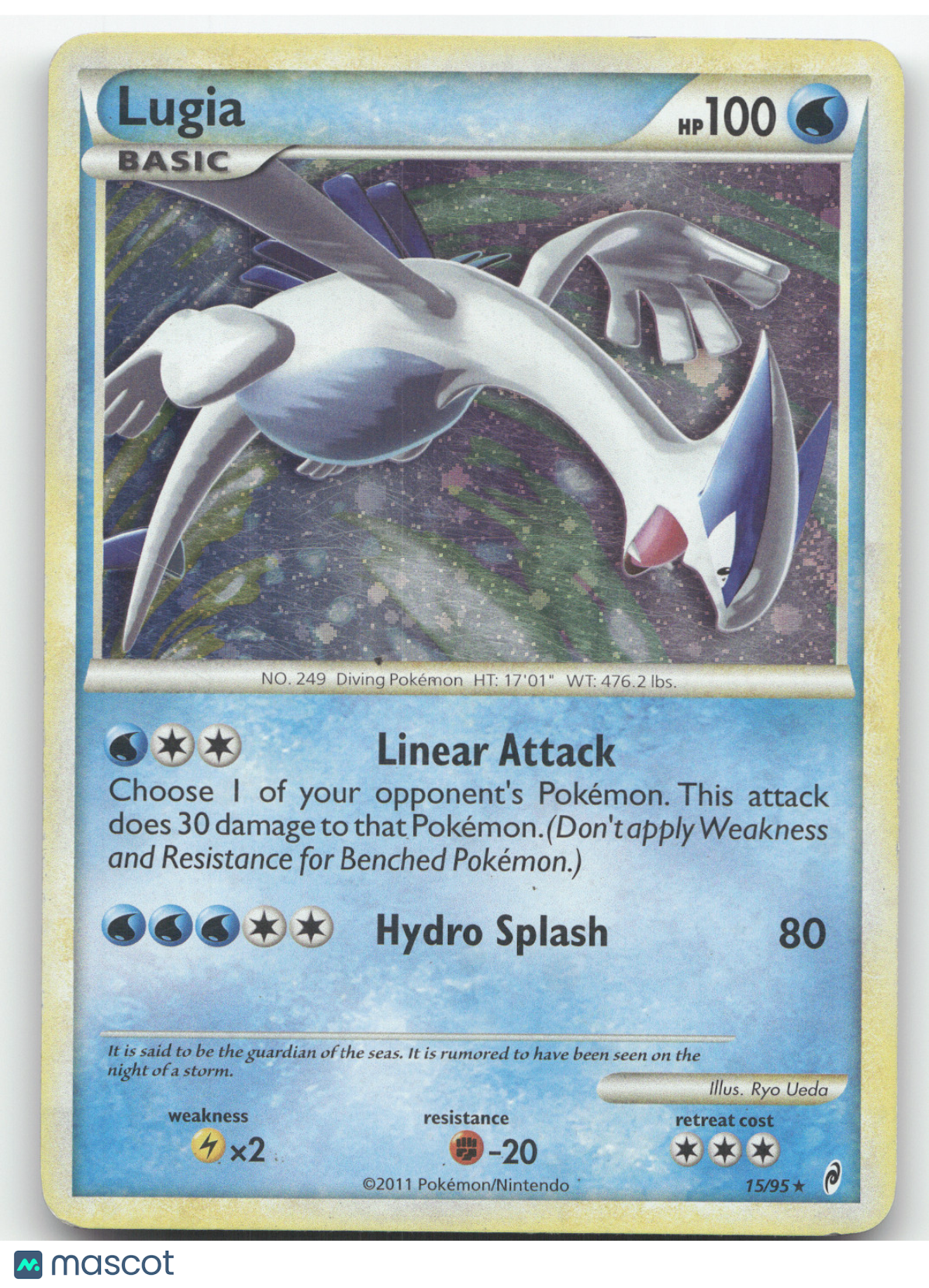 2016 Call of Legends Lugia Rare #15/95