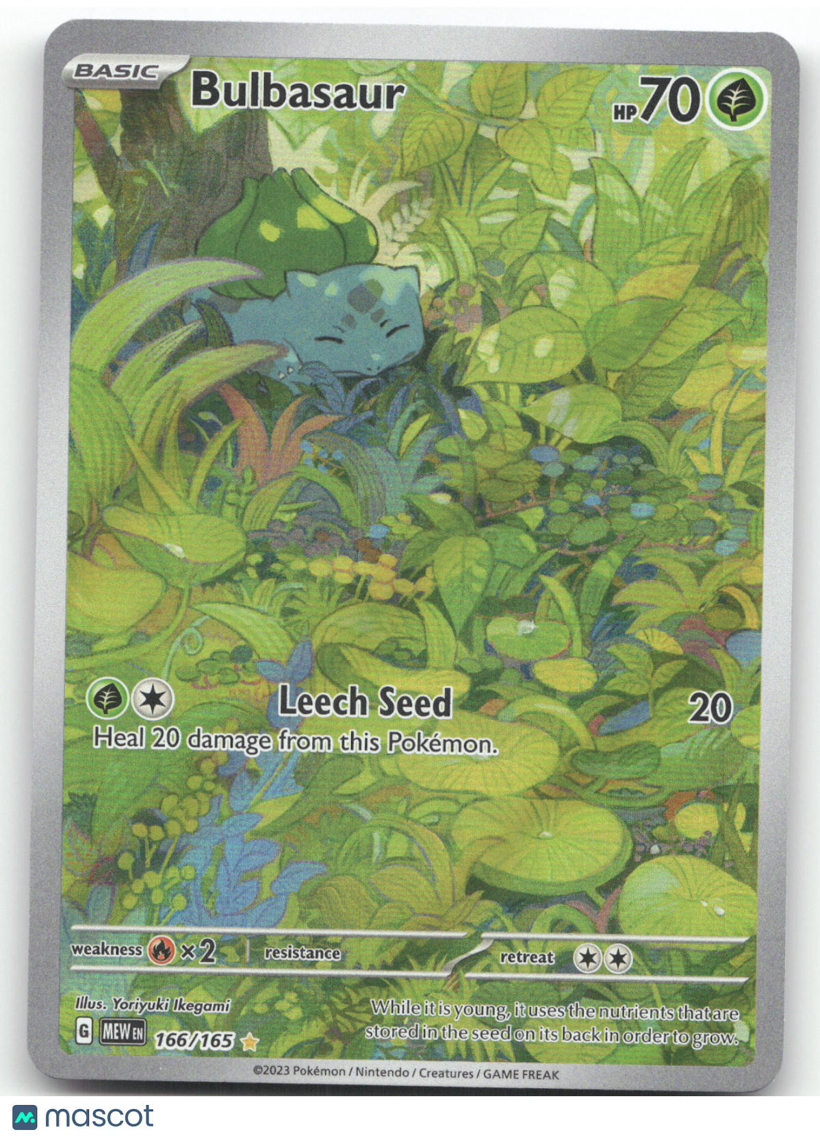 2023 Scarlet & Violet 151 Bulbasaur Secret Rare #166/165