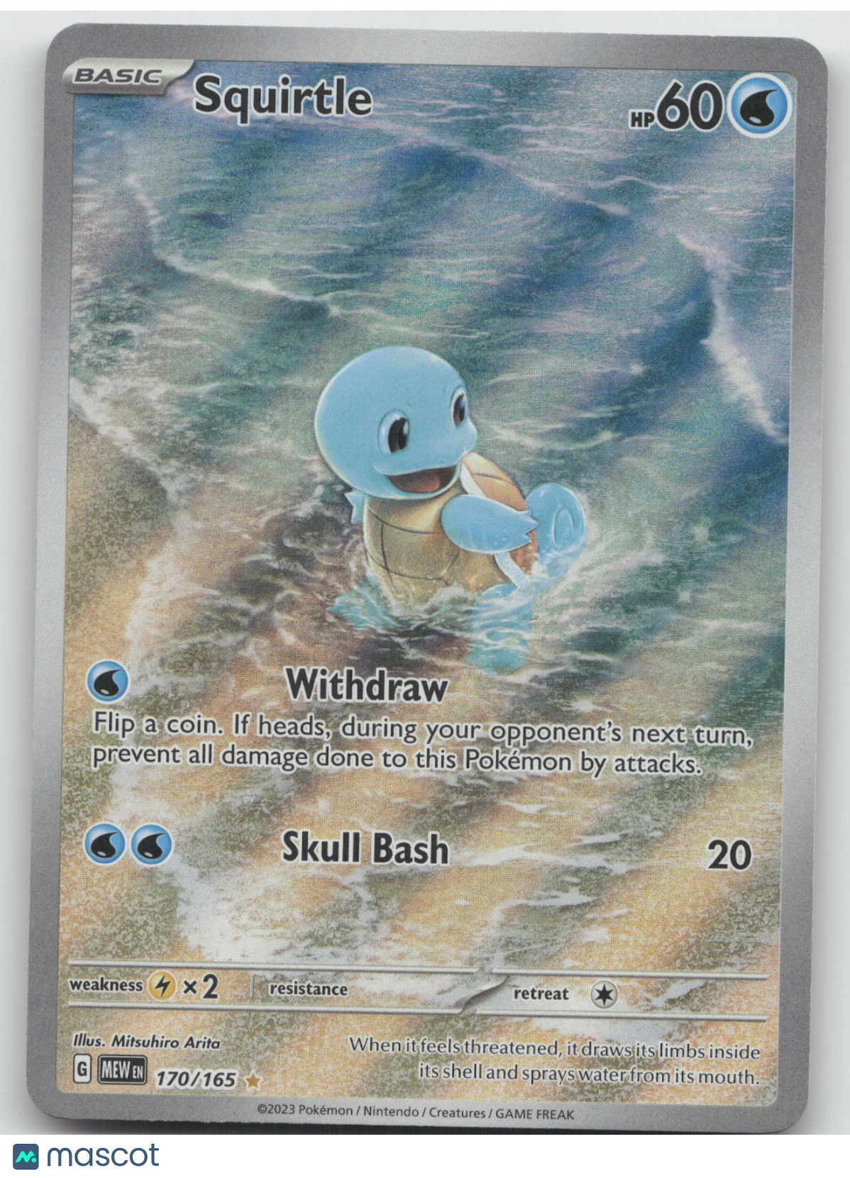 2023 Scarlet & Violet 151 Squirtle Secret Rare #170/165