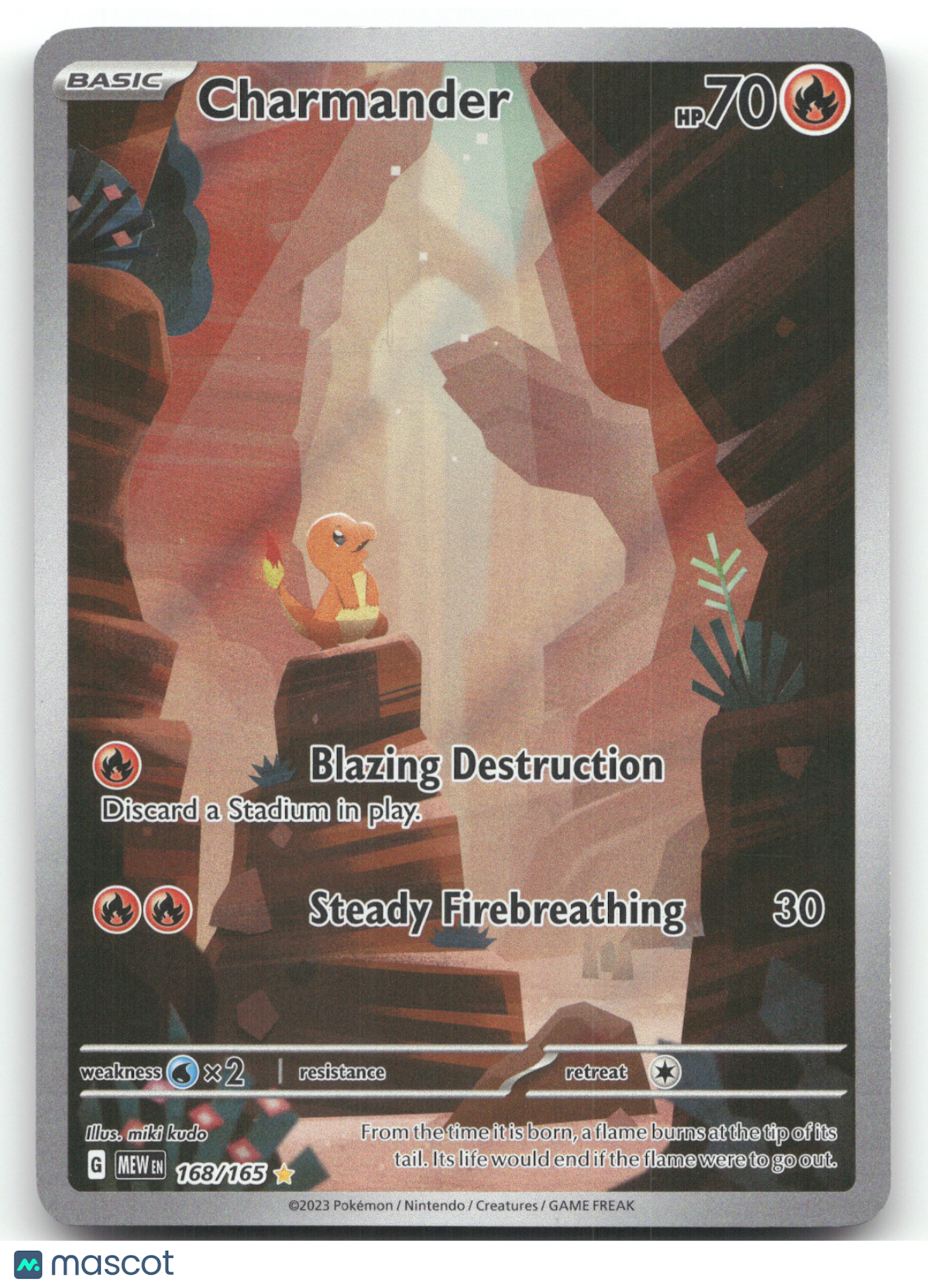 2023 Scarlet & Violet 151 Charmander Secret Rare #168/165