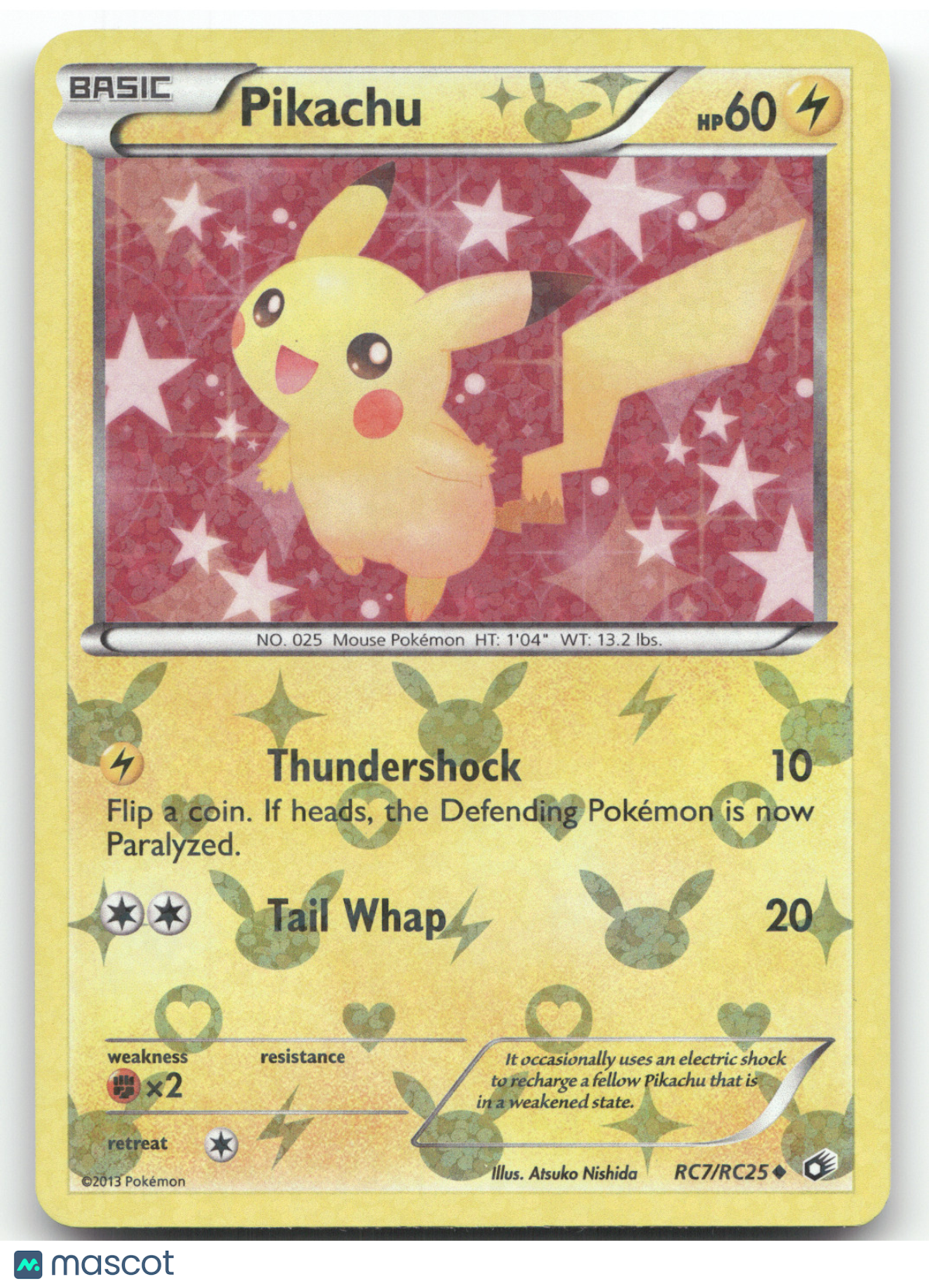 2013 Legendary Treasures Pikachu #RC7/RC25