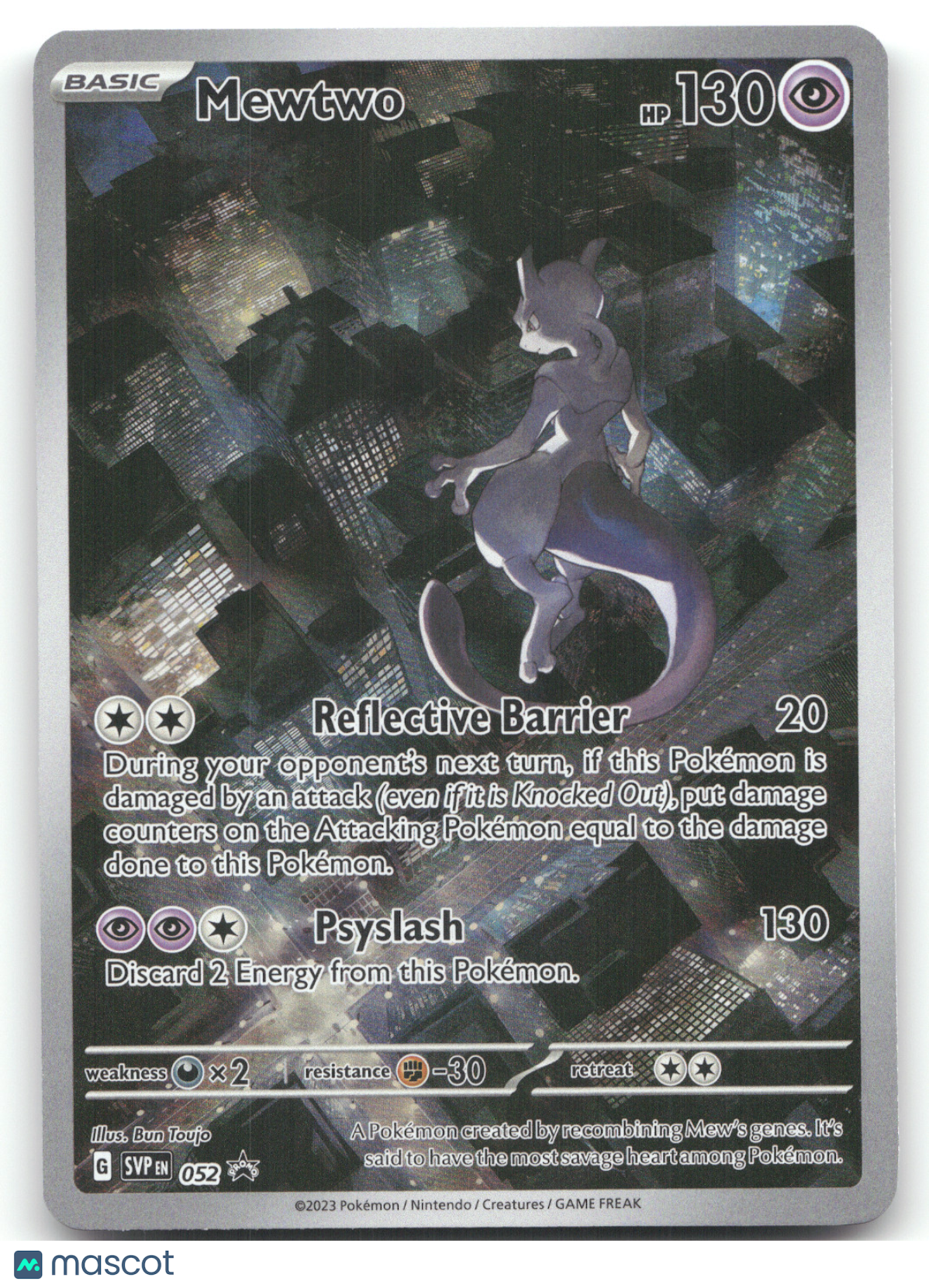 2023 Scarlet & Violet 151 Mewtwo Black Star Promo #052
