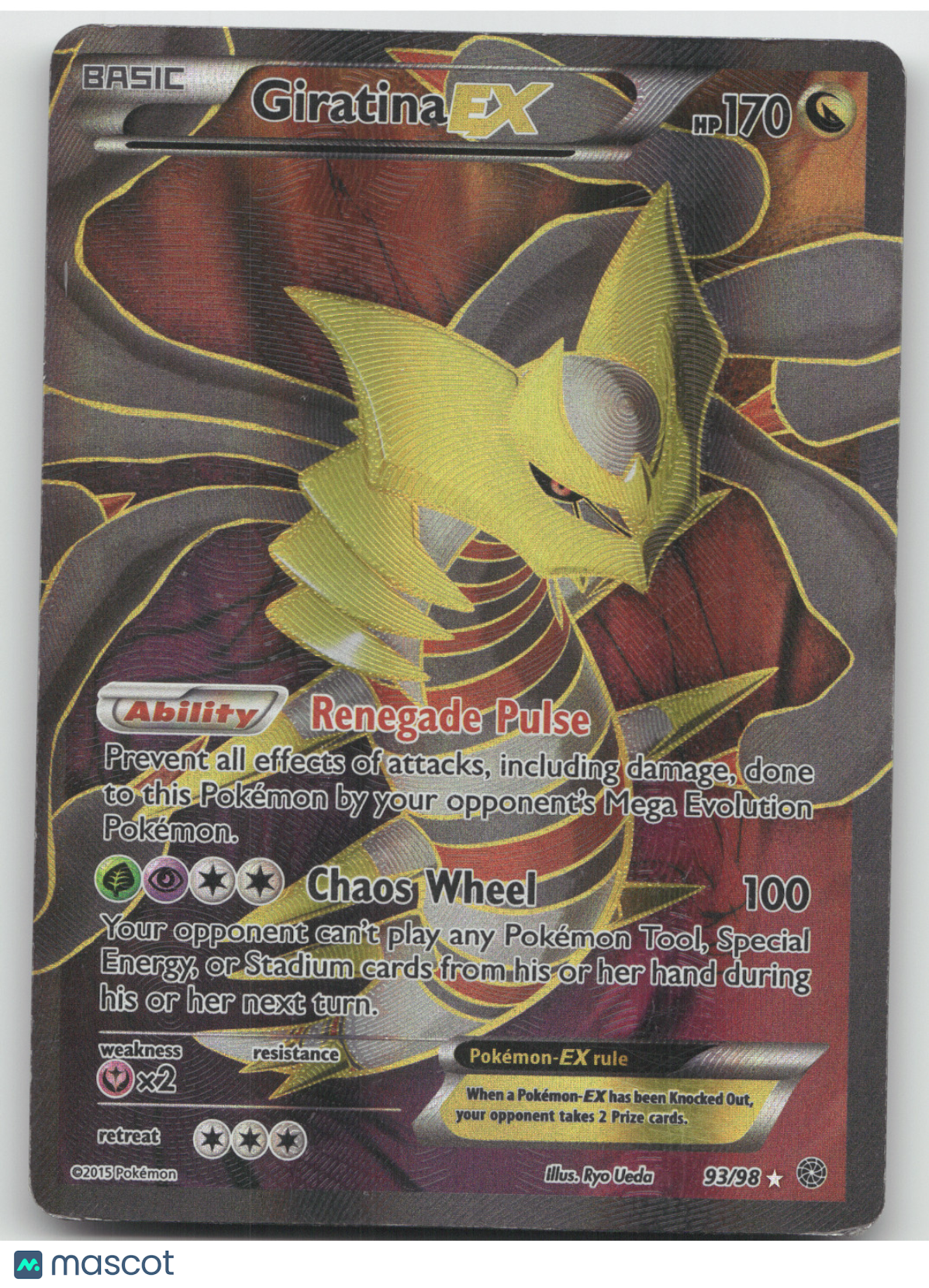 2015 Ancient Origins Giratina EX Rare Ultra #93/98