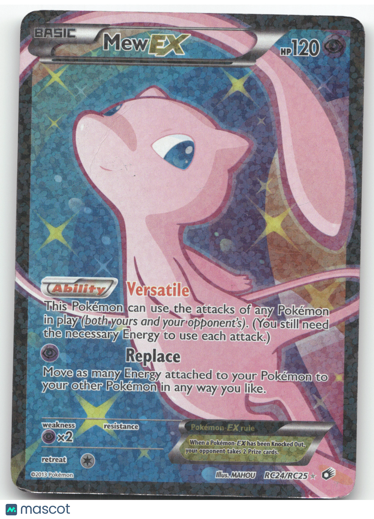 2013 Legendary Treasures Mew EX Rare Ultra #RC24/RC25