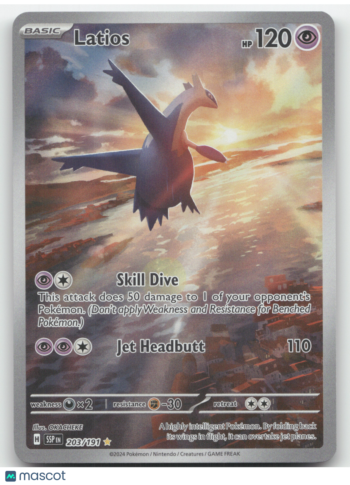 2024 Surging Sparks Latios Secret Rare #203/191