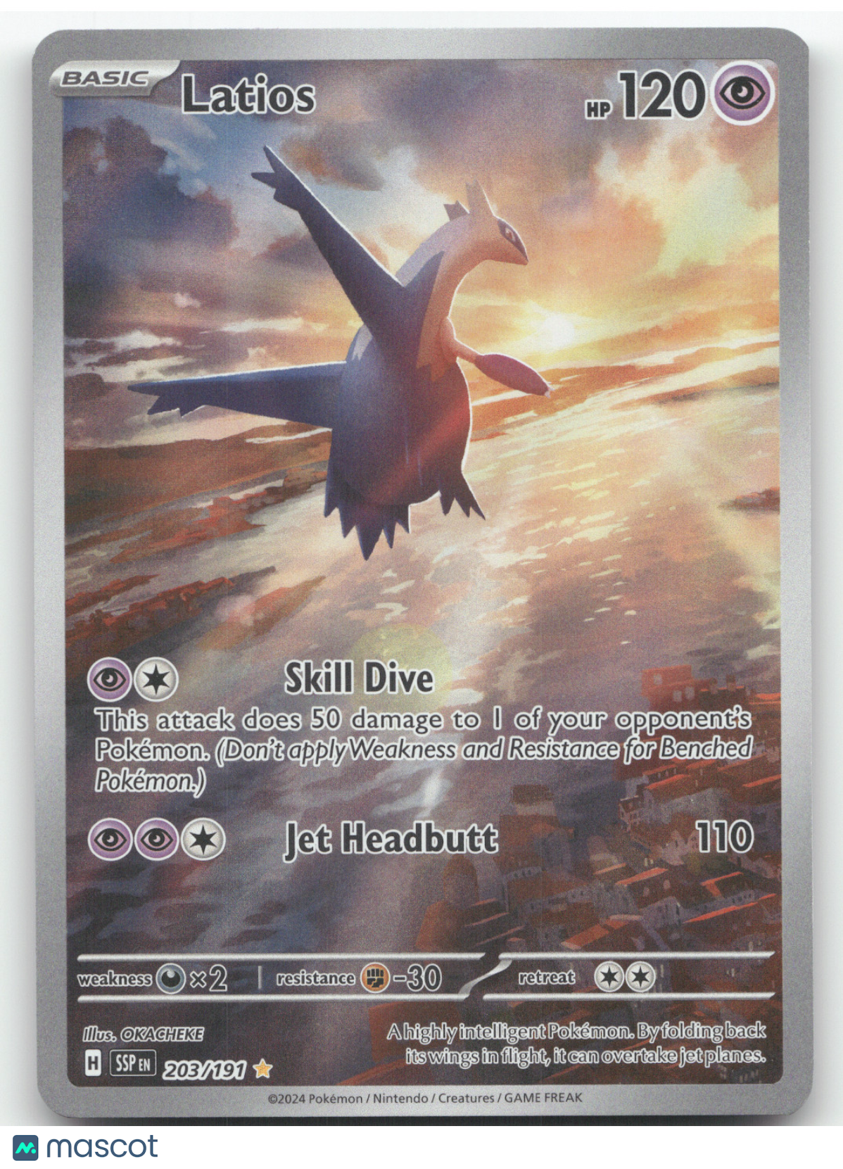 2024 Surging Sparks Latios Secret Rare #203/191