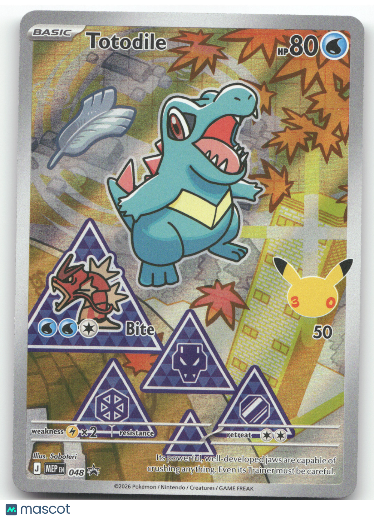2026 Mega Evolution – Ascended Heroes Totodile Black Star Promo #048