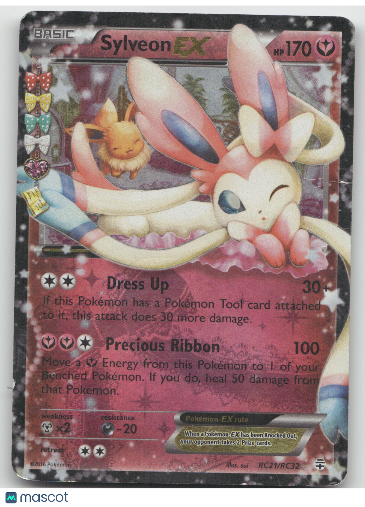 2016 Generations Sylveon EX Holo #RC21/RC32