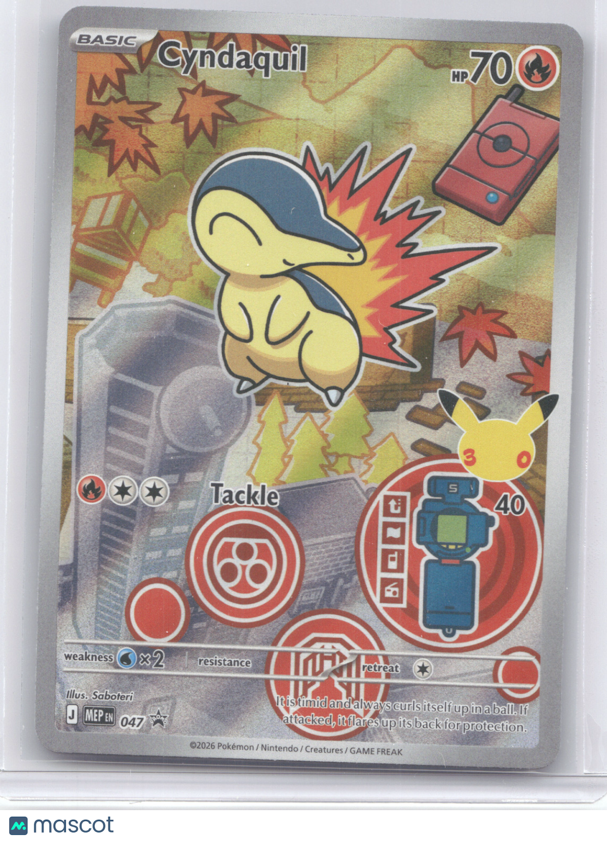 2026 Mega Evolution – Ascended Heroes Cyndaquil Black Star Promo #047
