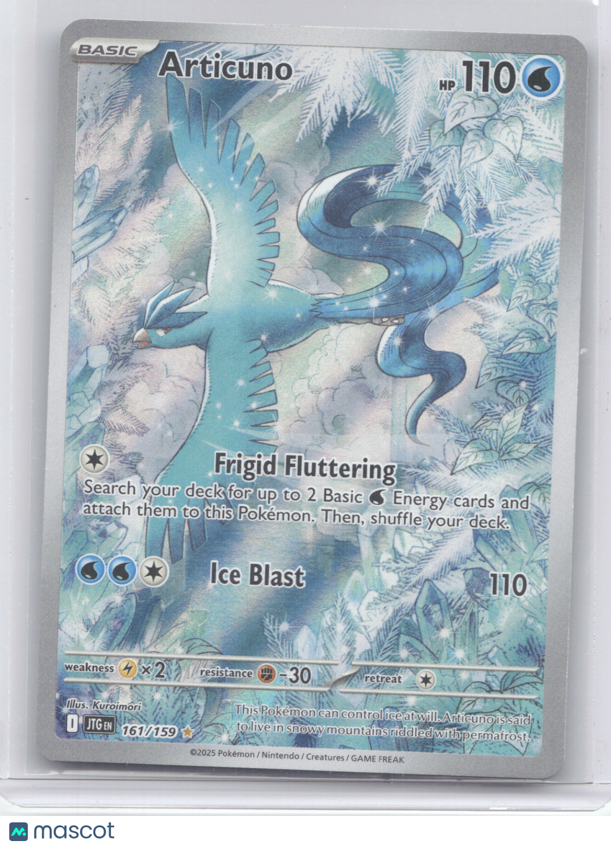 2025 Journey Together Articuno Secret Rare #161/159