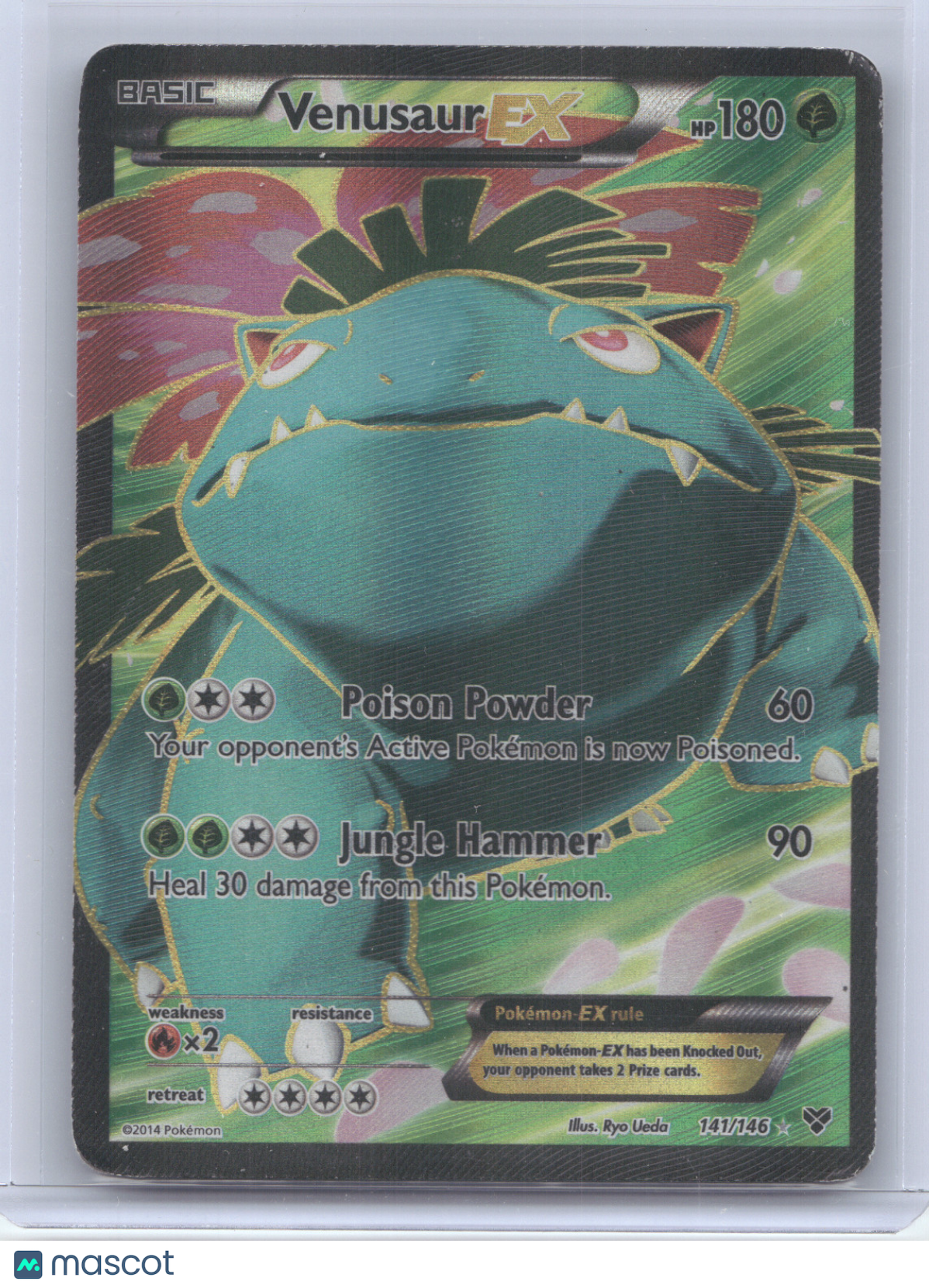 2014 XY Venusaur EX Rare Ultra #141/146