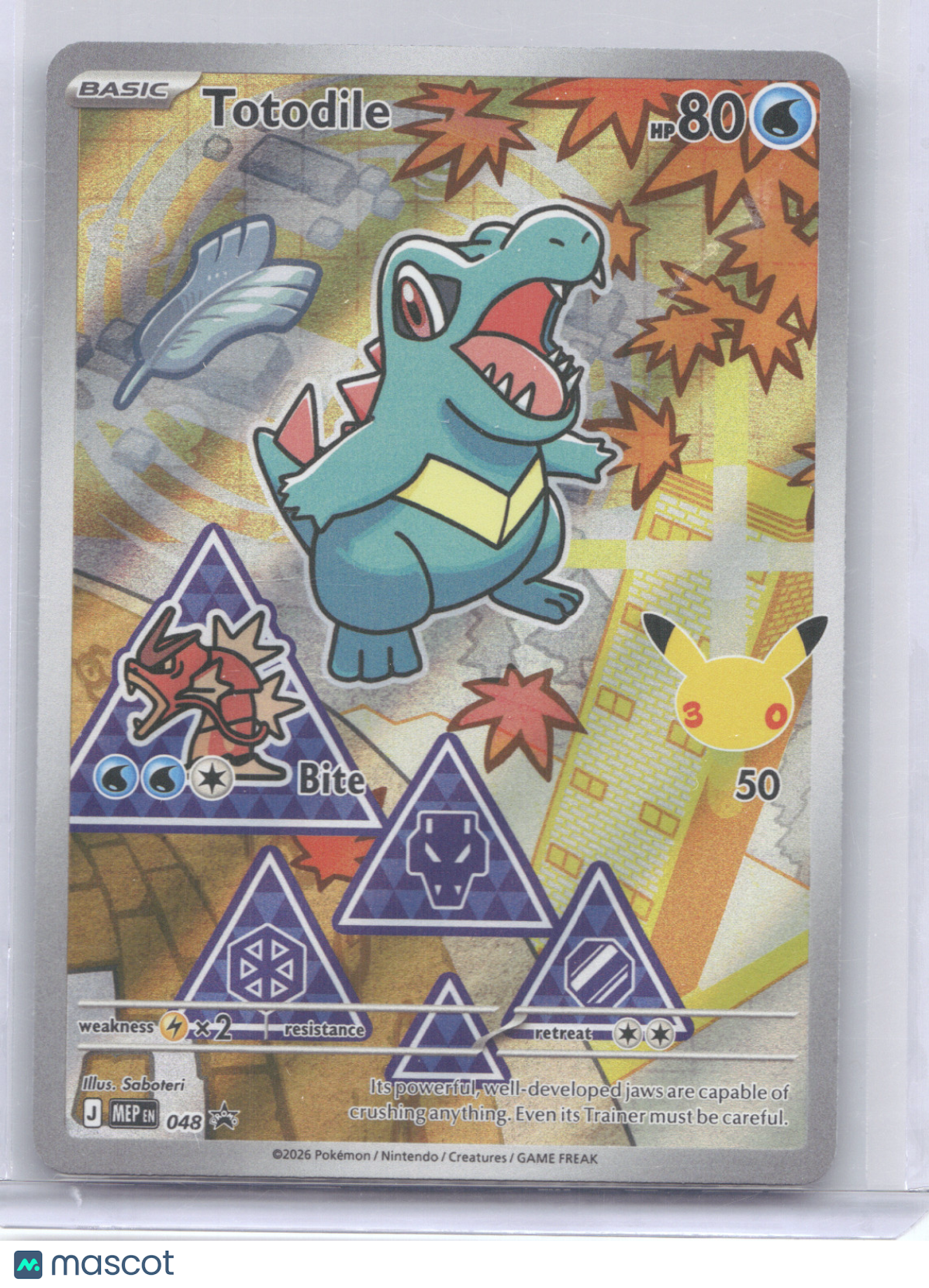 2026 Mega Evolution – Ascended Heroes Totodile Black Star Promo #048