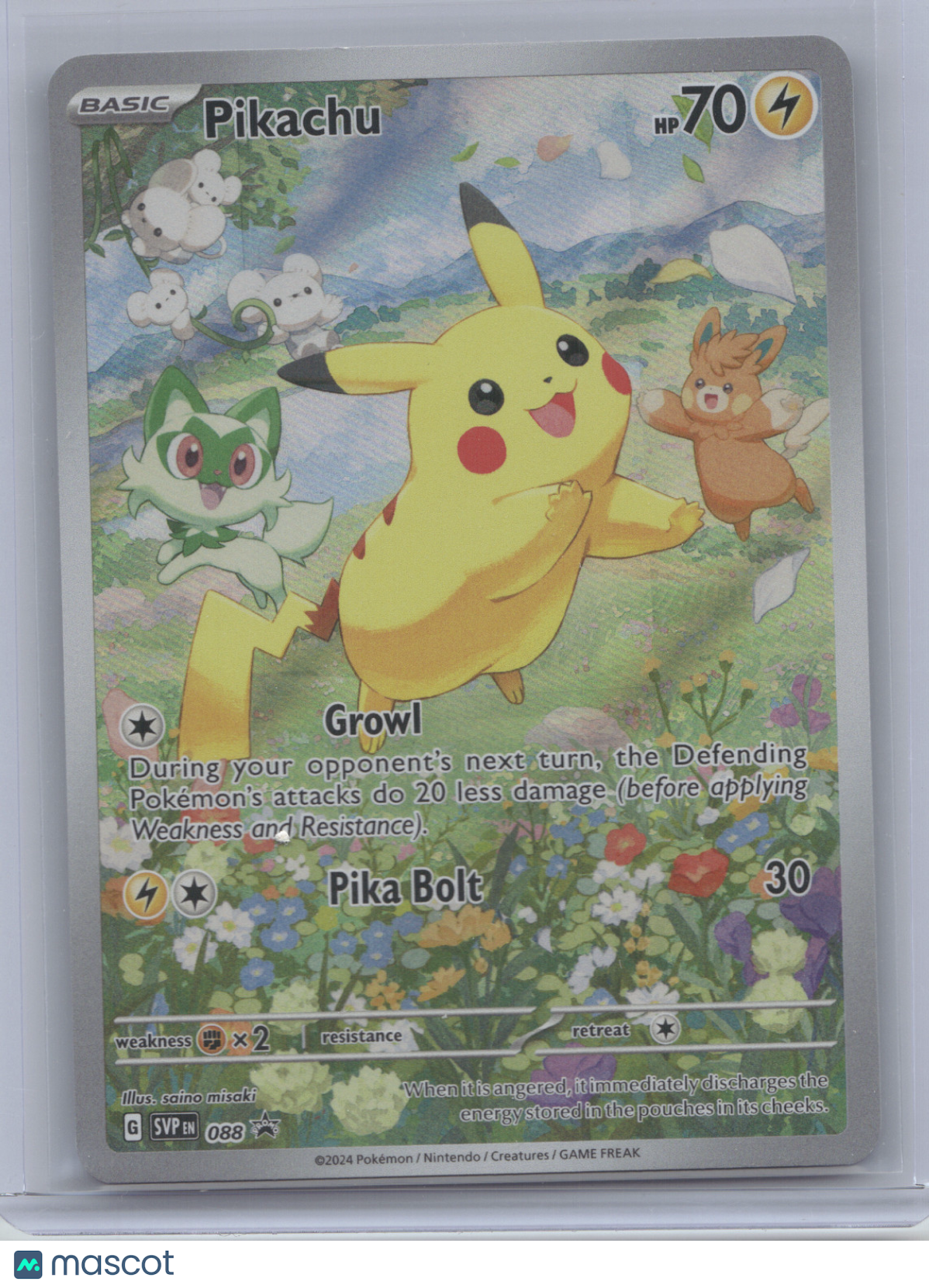 2024 Scarlet & Violet Promos Pikachu Black Star Promo #088