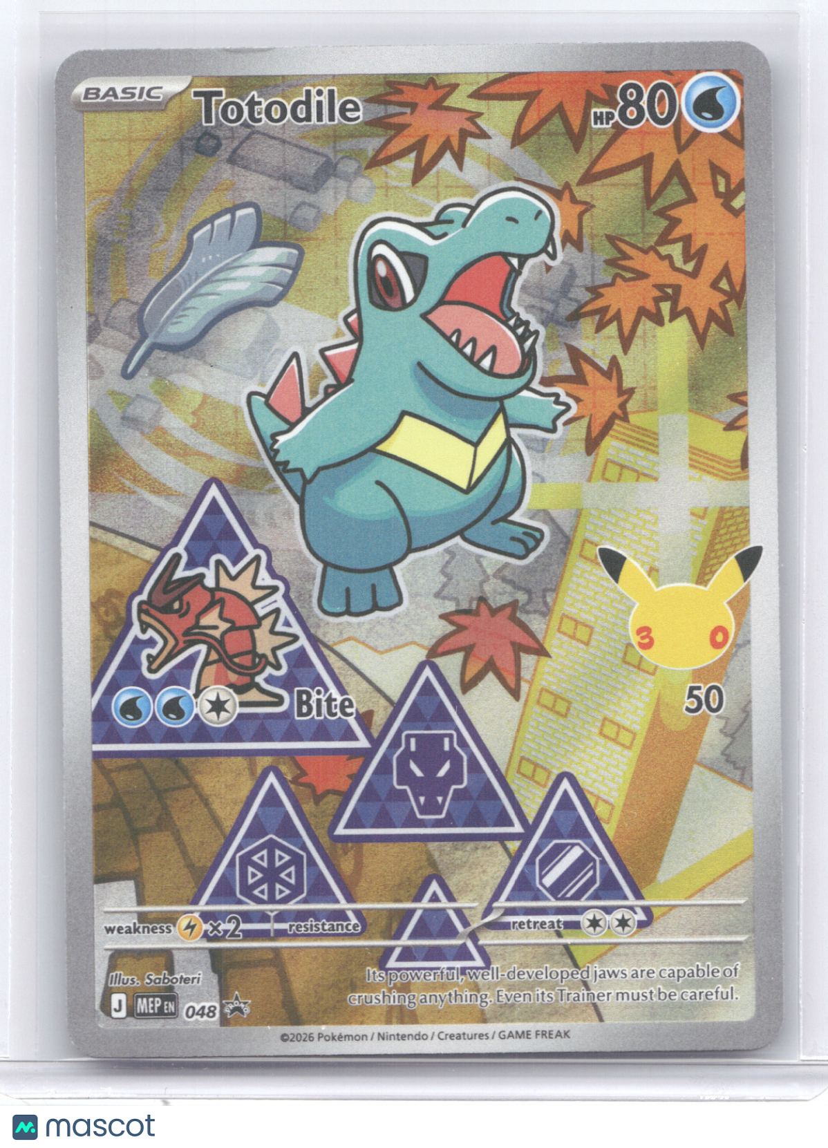 2026 Mega Evolution Totodile Black Star Promo #048