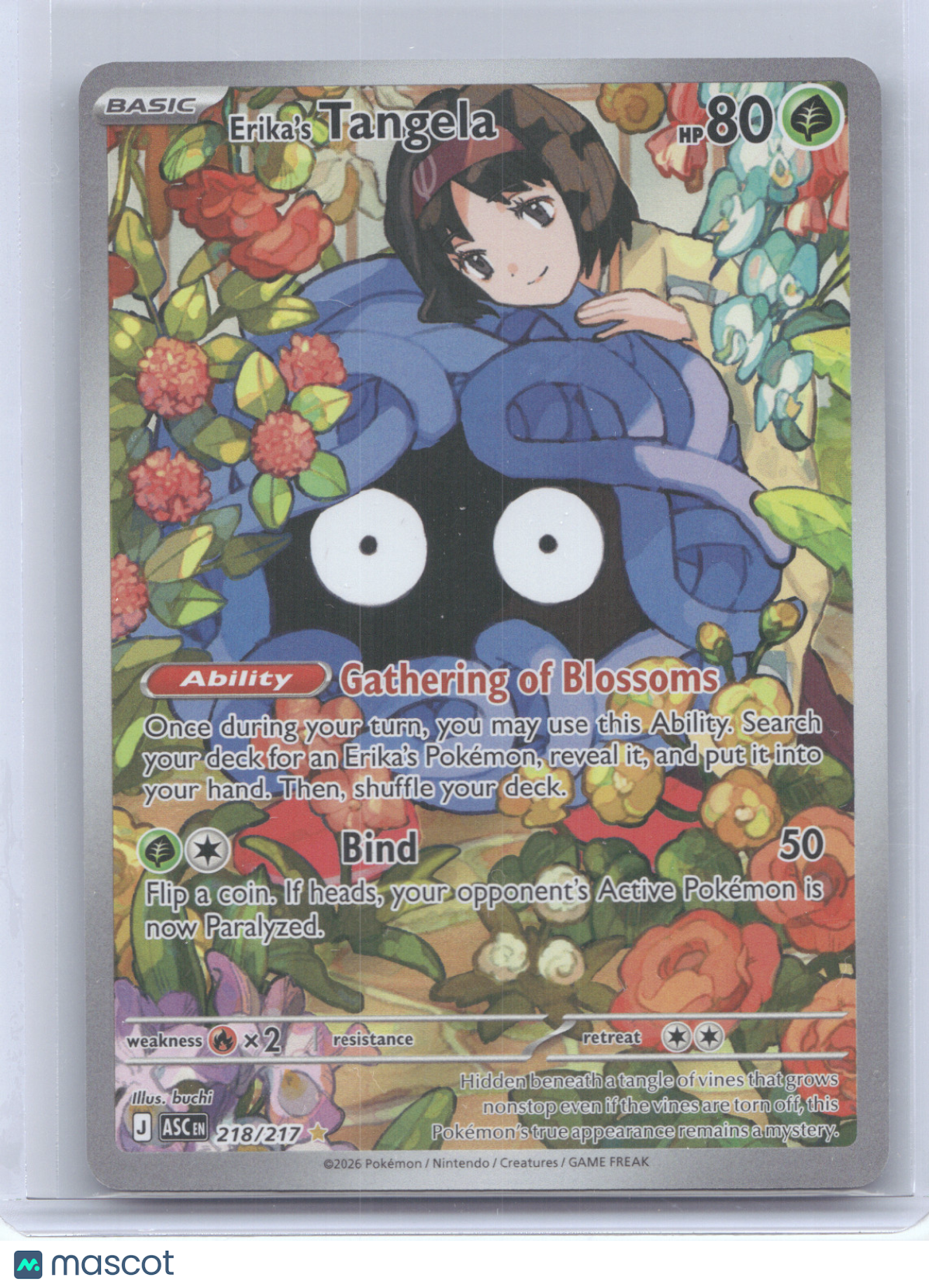 2026 Mega Evolution – Ascended Heroes Erika's Tangela Secret Rare #218/217